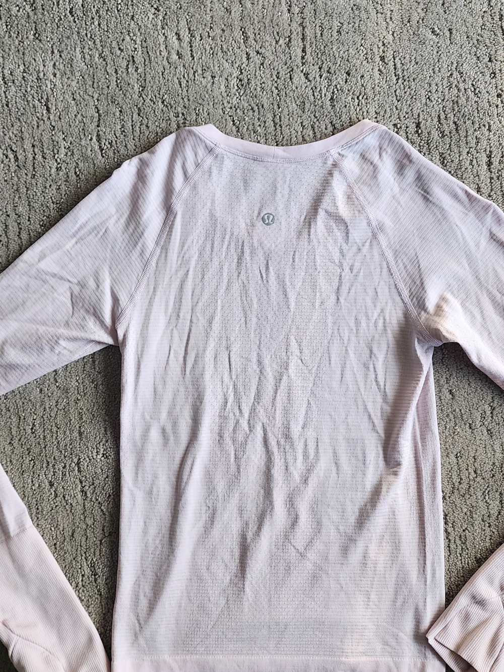 lululemon Swiftly Tech light pink long sleeve top